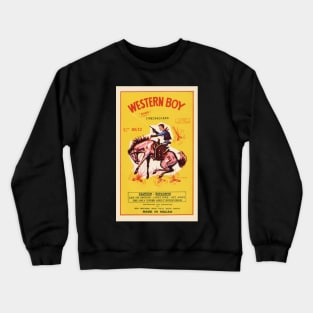 VINTAGE FIRECRACKER WESTERN BOY Crewneck Sweatshirt